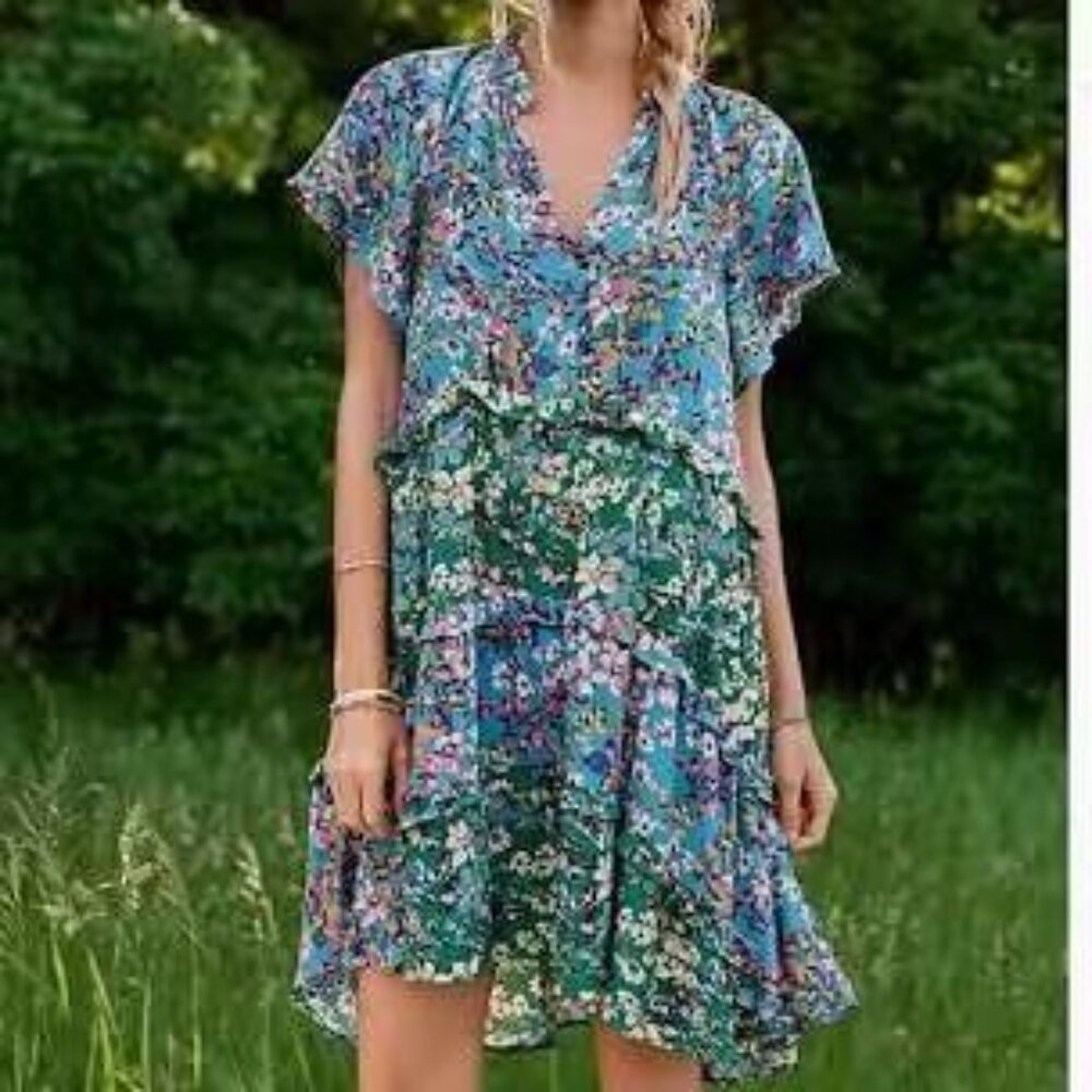 Anthropologie Robin Tiered Dress